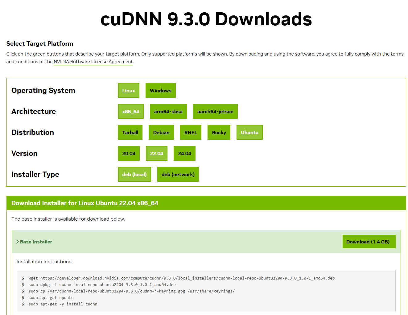 cuDNN downloads